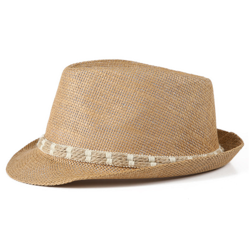 Women's & Men's Straw Hat Billycock British Retro Fedora Hats & Caps