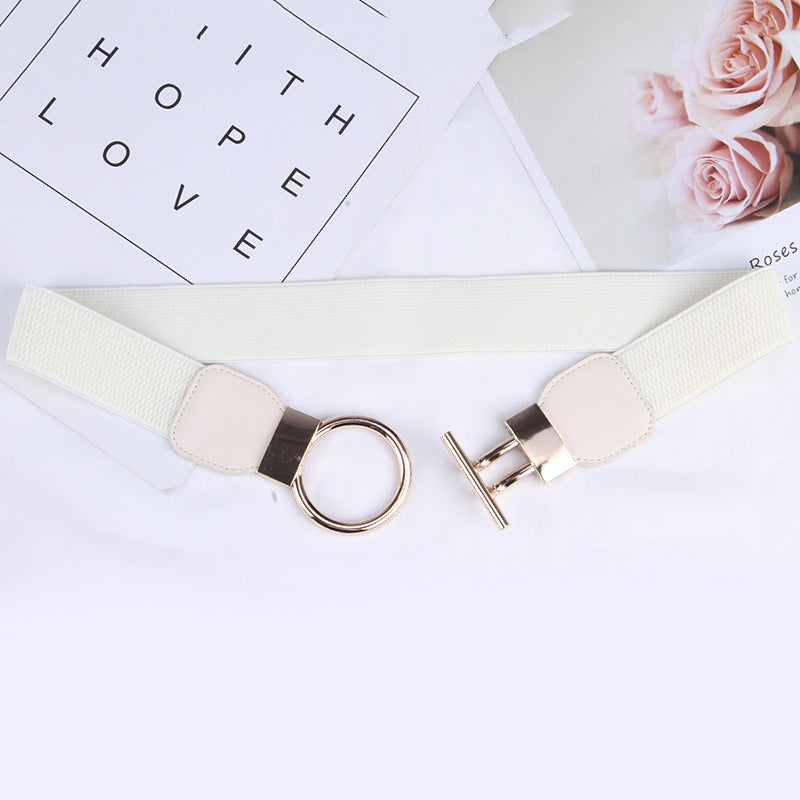 Ladies Decoration Wide Simple Decorations Versatile Matching Dress Belts