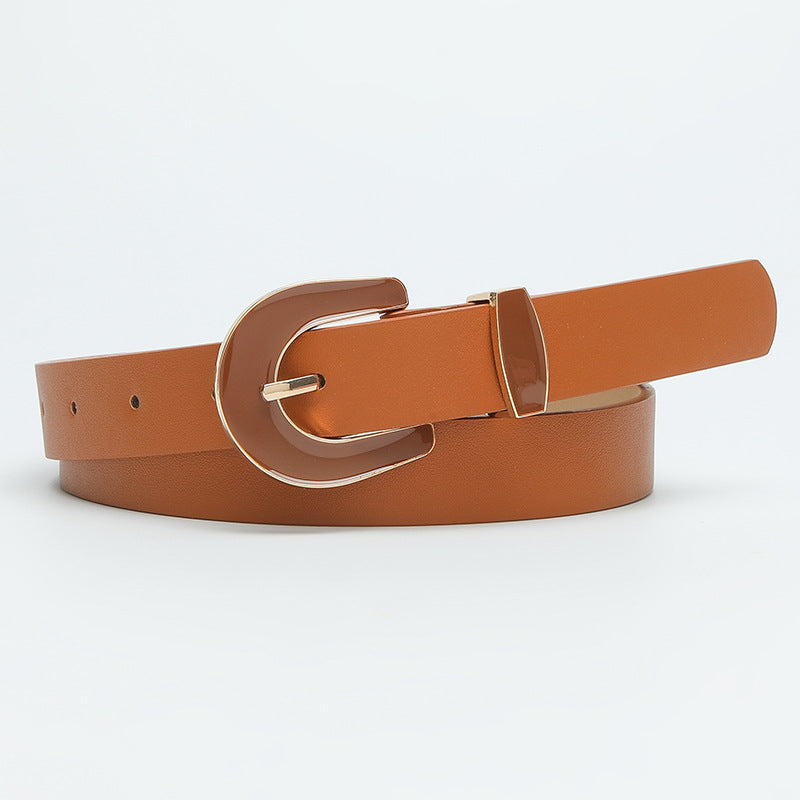 Women's Elegant Light Luxury Solid Color Decorative Belts