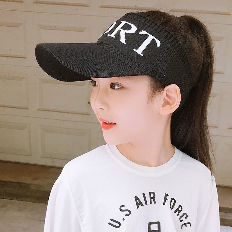 Women's & Men's Topless Hat Sun Protection Peaked Korean Kids' Headwear