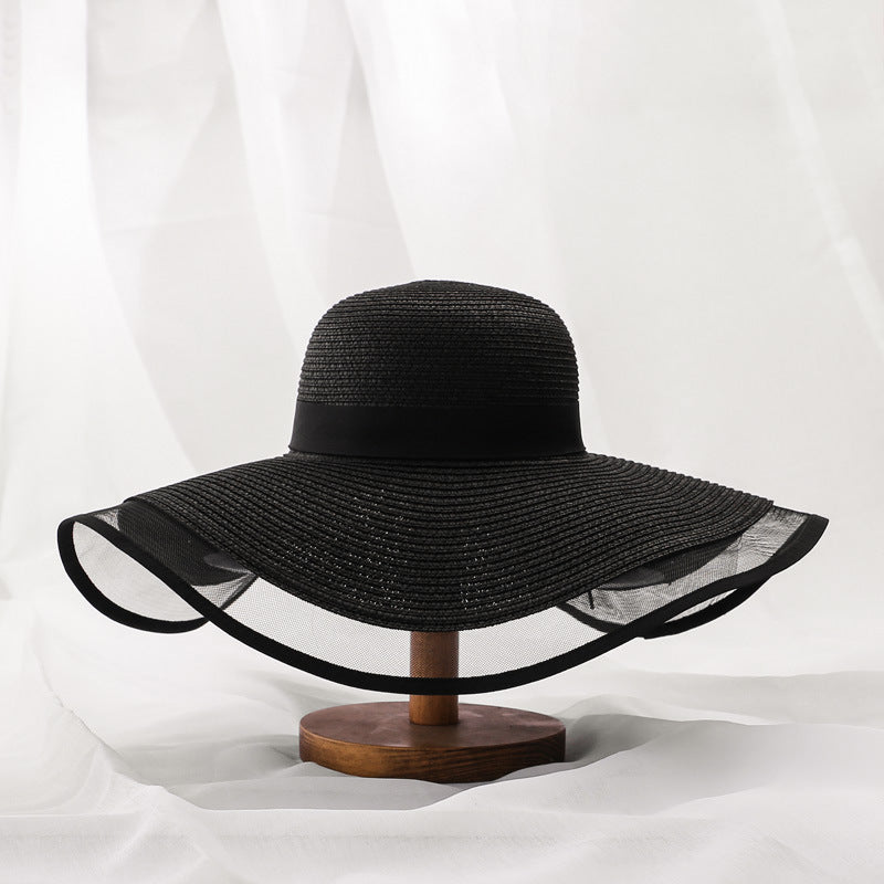 Women's Spring Thin Big Brim Sun Seaside Hats & Caps