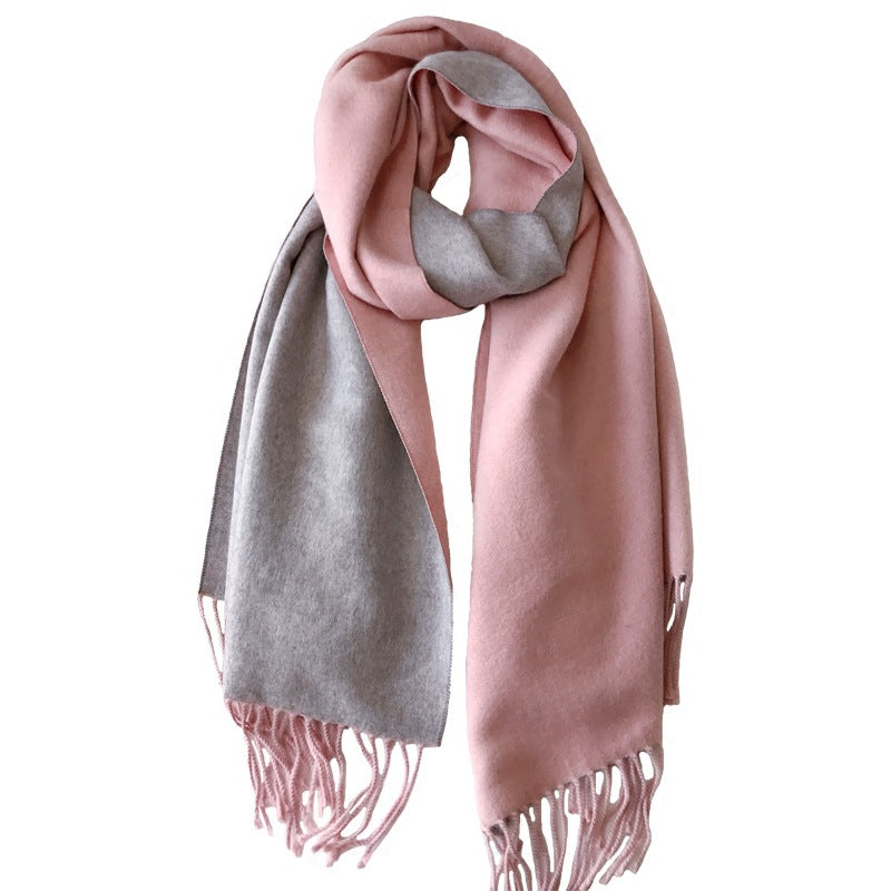 Women's Elegant Soft Double-sided Artificial Cashmere Shawl Scarfs