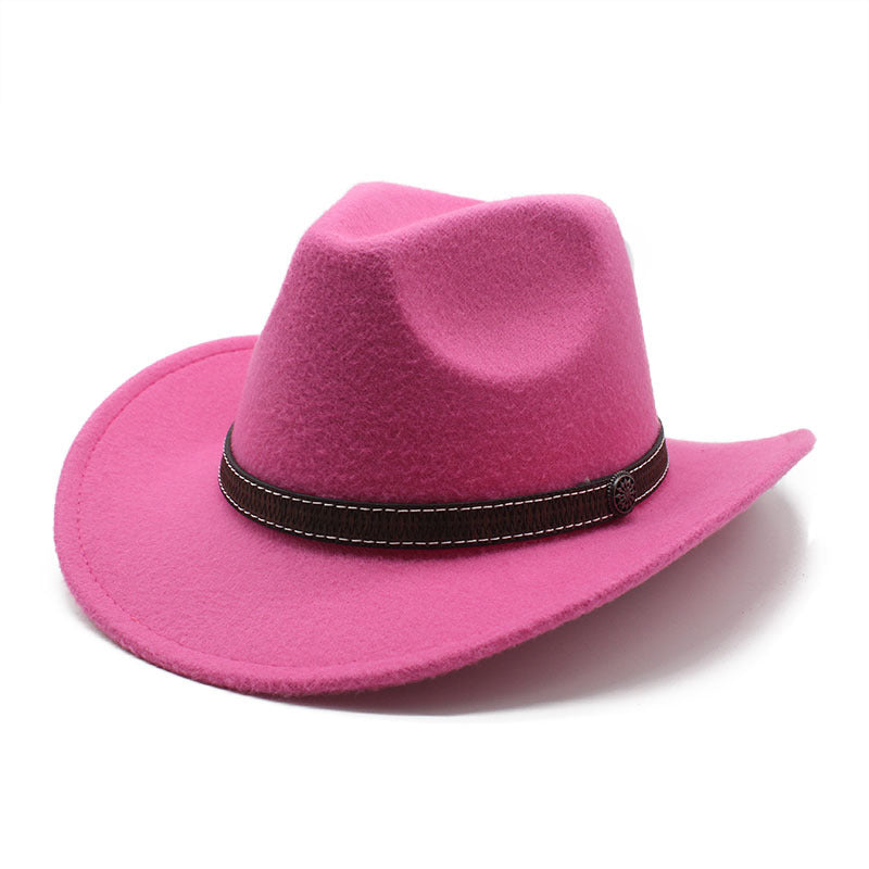 Women's & Men's Western Cowboy Hat Felt Ethnic Style Hats & Caps