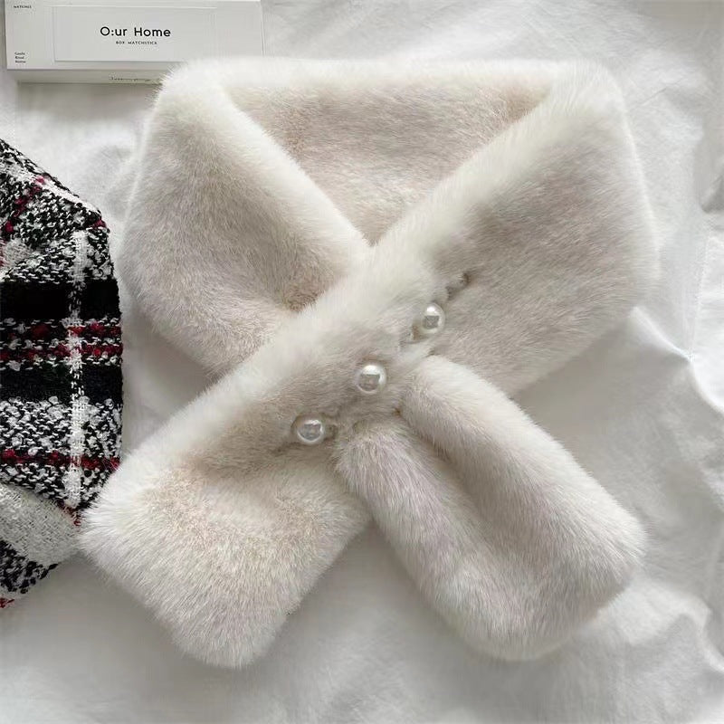 Women's For Imitate Rex Rabbit Fur Thick Scarfs