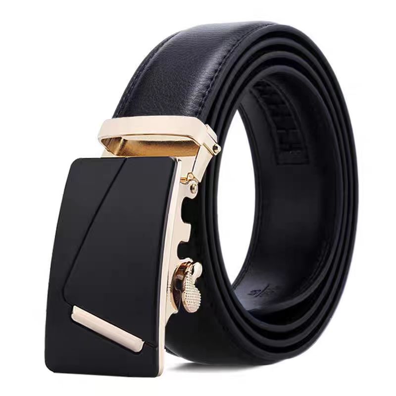 Men's Leather Boys High-grade Alloy Automatic Buckle Business Belts