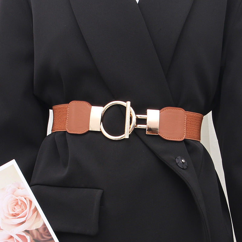 Ladies Decoration Wide Simple Decorations Versatile Matching Dress Belts