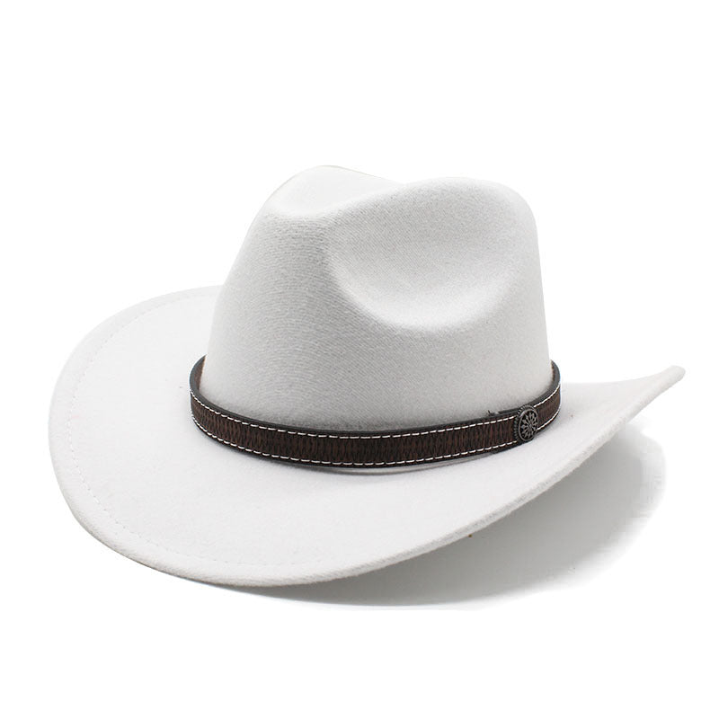 Women's & Men's Western Cowboy Hat Felt Ethnic Style Hats & Caps