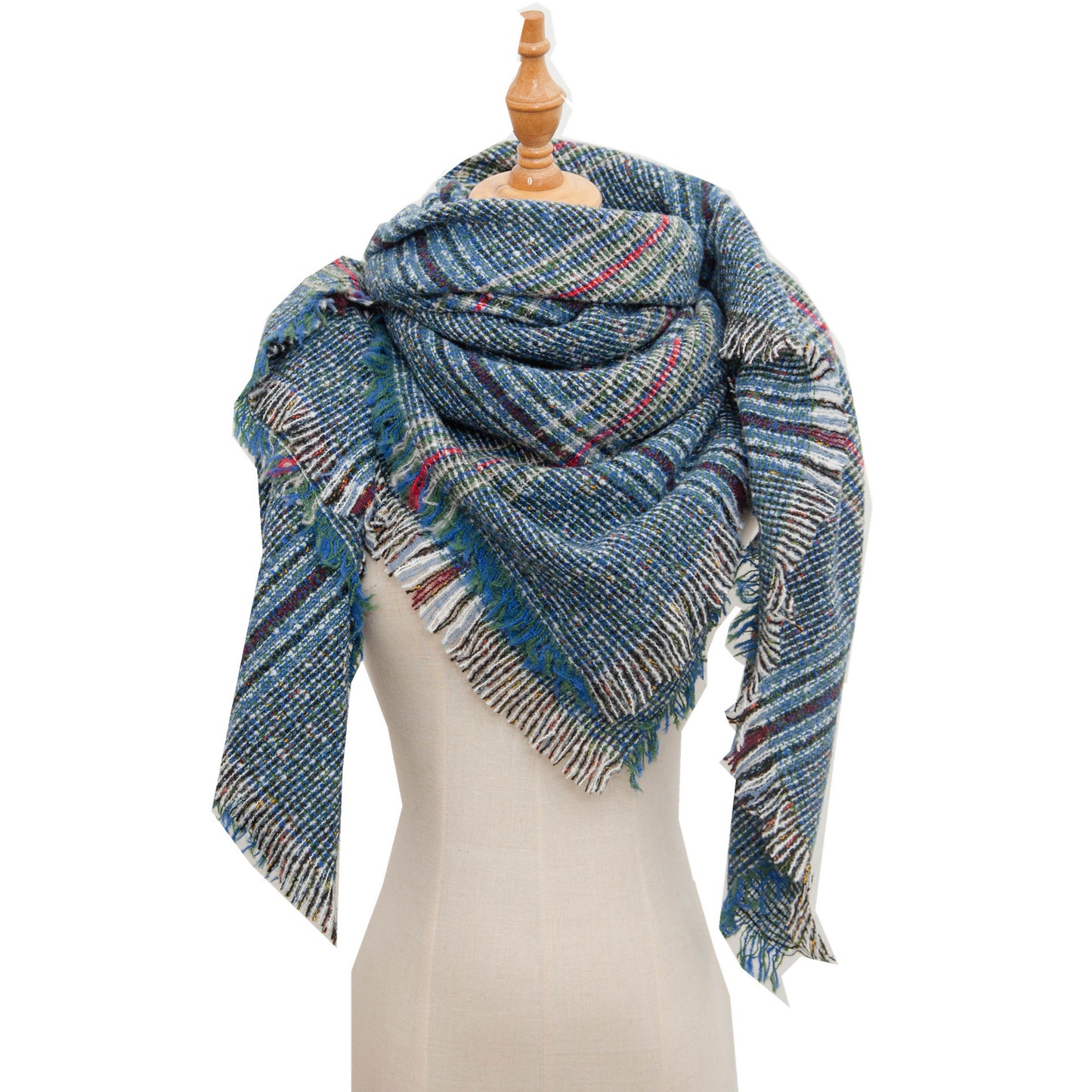 Versatile Source Shawl Large Plaid Triangle Scarfs