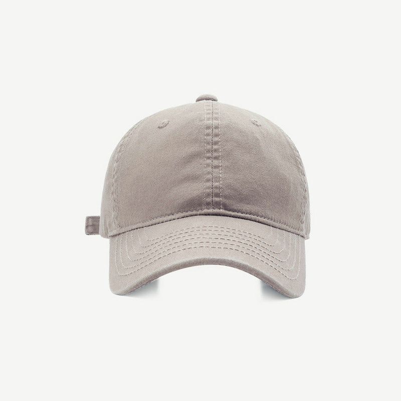 Solid Color Baseball Female Casual Soft Top Hats & Caps