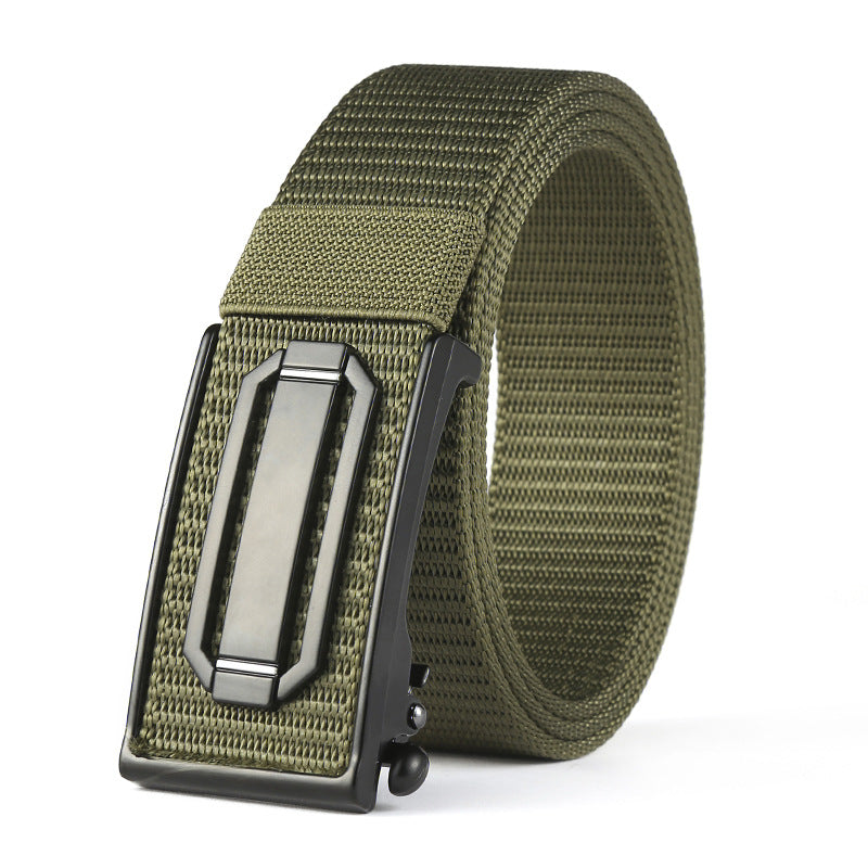 Men's Buckle Metal Toe Nylon Canvas Outer Belts