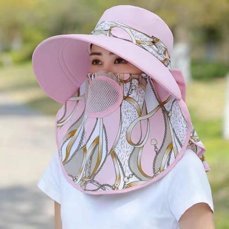 Women's Korean Style Sun Hat Big Brim Protection Shawl Hats & Caps