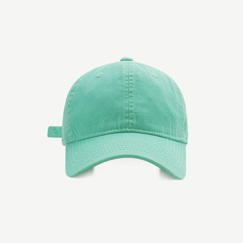 Solid Color Baseball Female Casual Soft Top Hats & Caps