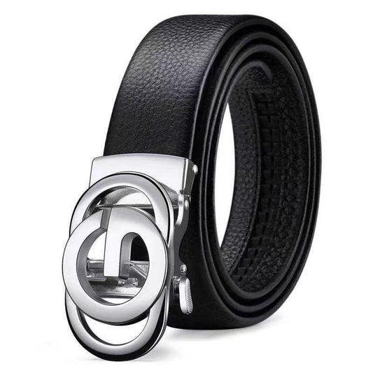 Men's Letter Alloy Buckle Automatic Waist Regular Belts