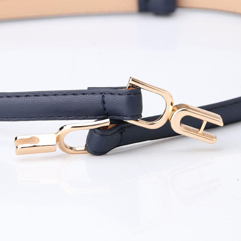 Women's Accessories Pair Of Buckles Adjustable Thin Belts