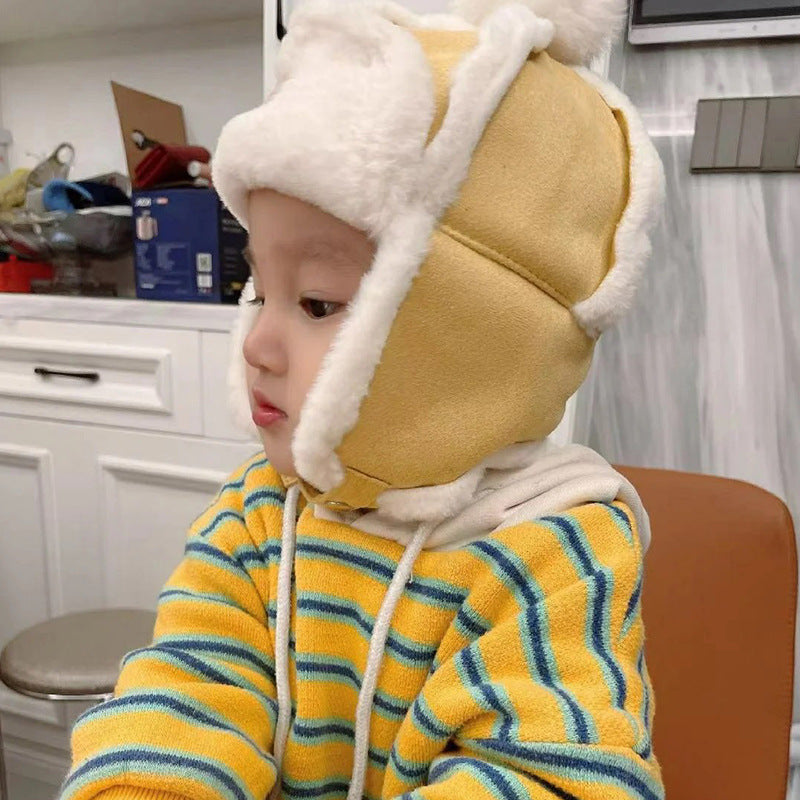 Winter Warm Thickened Ear Protection Cashmere Kids' Headwear