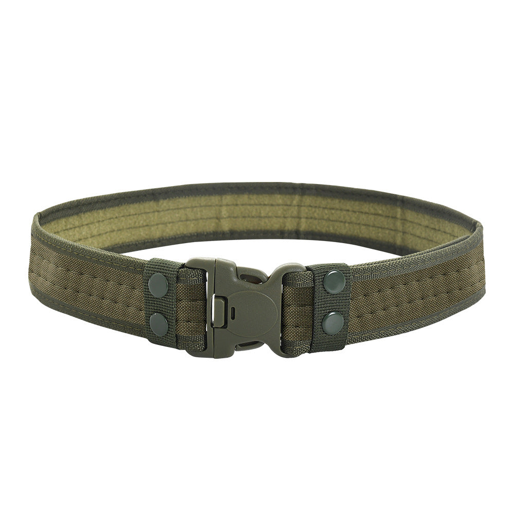 Men's Outdoor Training Plastic Buckle Canvas Military Belts