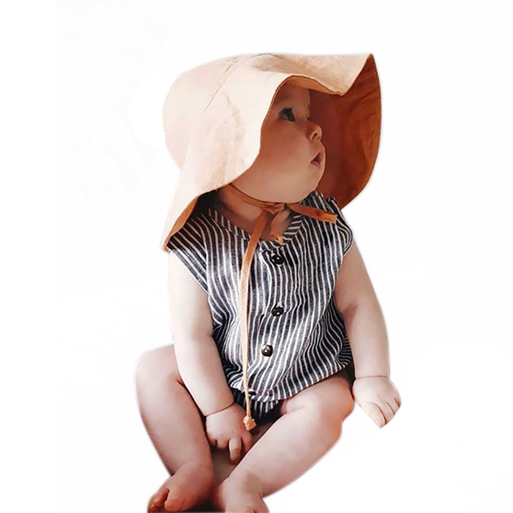 Children's Summer Sun Hat Outdoor Big Brim Bucket Kids' Headwear