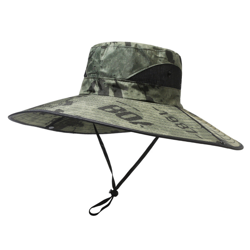 Men's Hat Outdoor Sun Cm Big Brim Fishing Hats & Caps