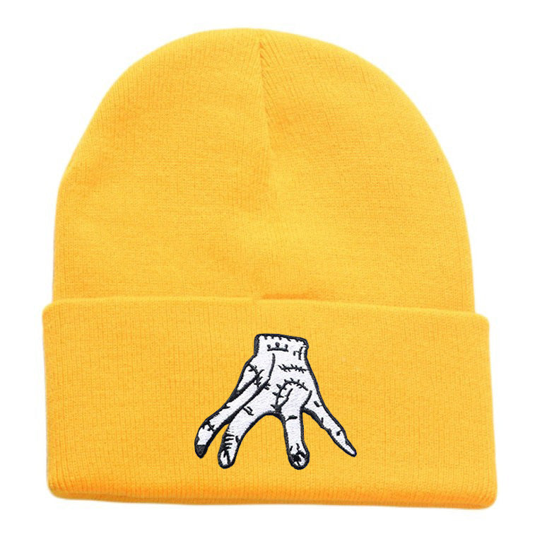 Women's & Men's Wednesday Embroidery Knitted Hat Warm Pullover Hats & Caps