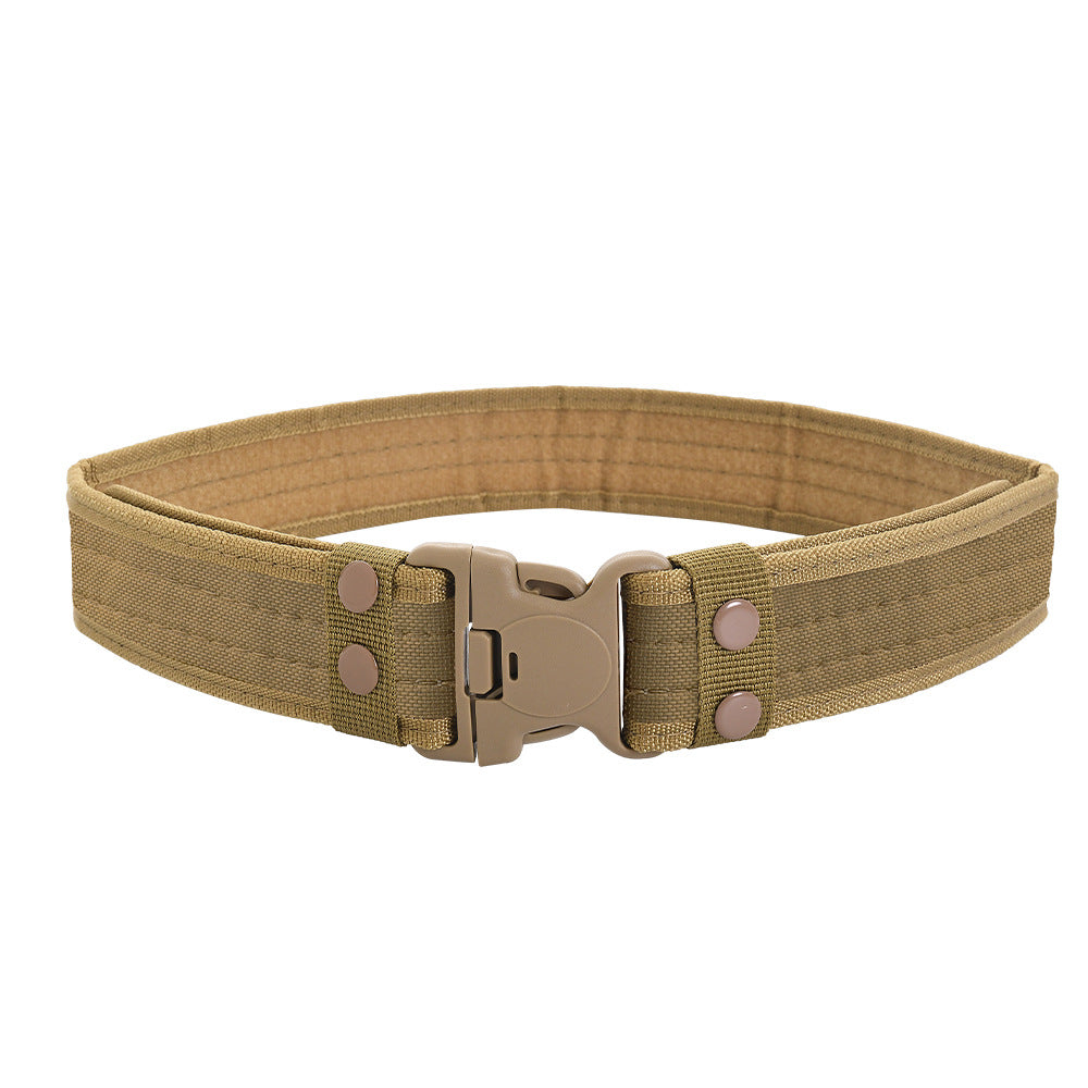 Men's Outdoor Training Plastic Buckle Canvas Military Belts