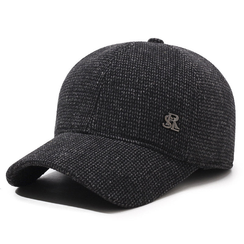 Men's Woolen Baseball Fleece-lined Warm Dad Style Hats & Caps