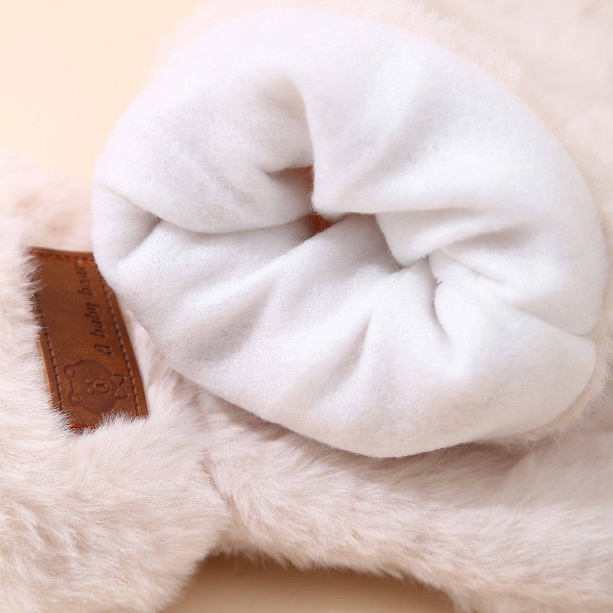 Women's Plush Thickened Warm Mittens Cute Simple Gloves