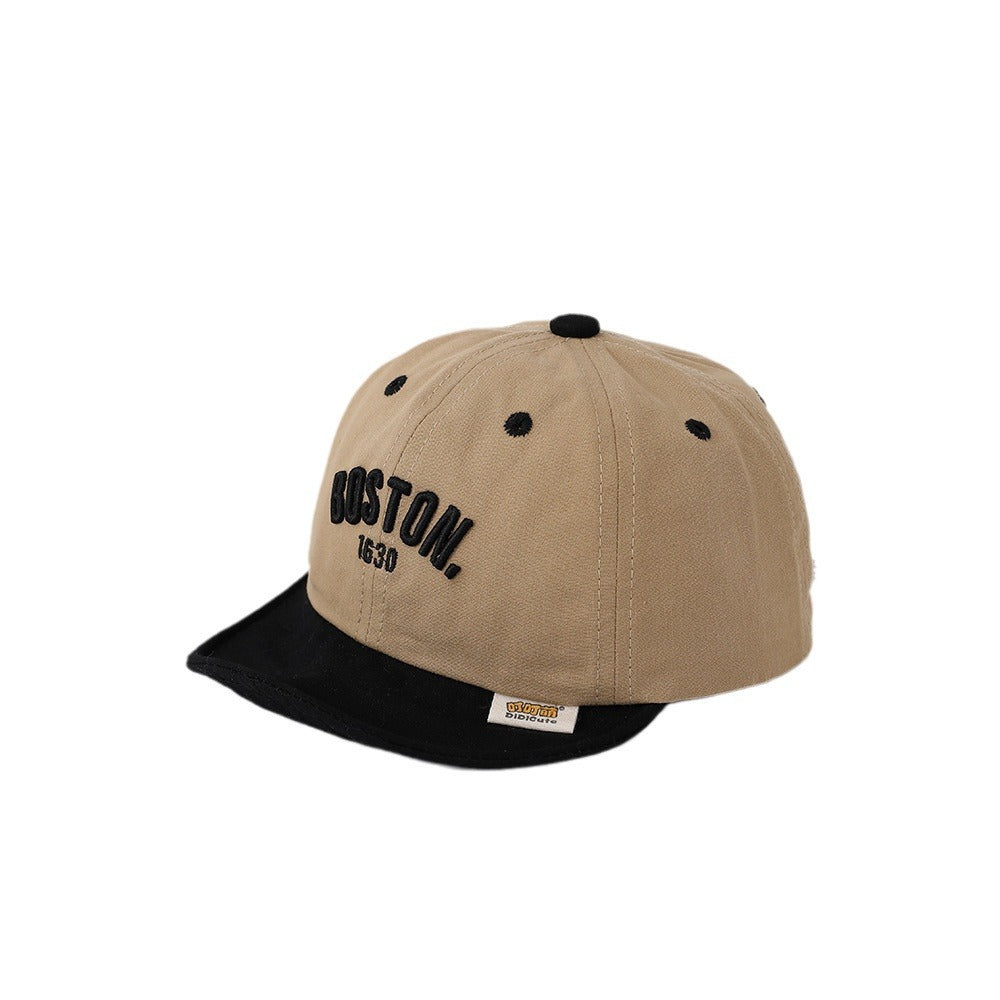 Hat Thin Peaked Korean Letter Boys Kids' Headwear