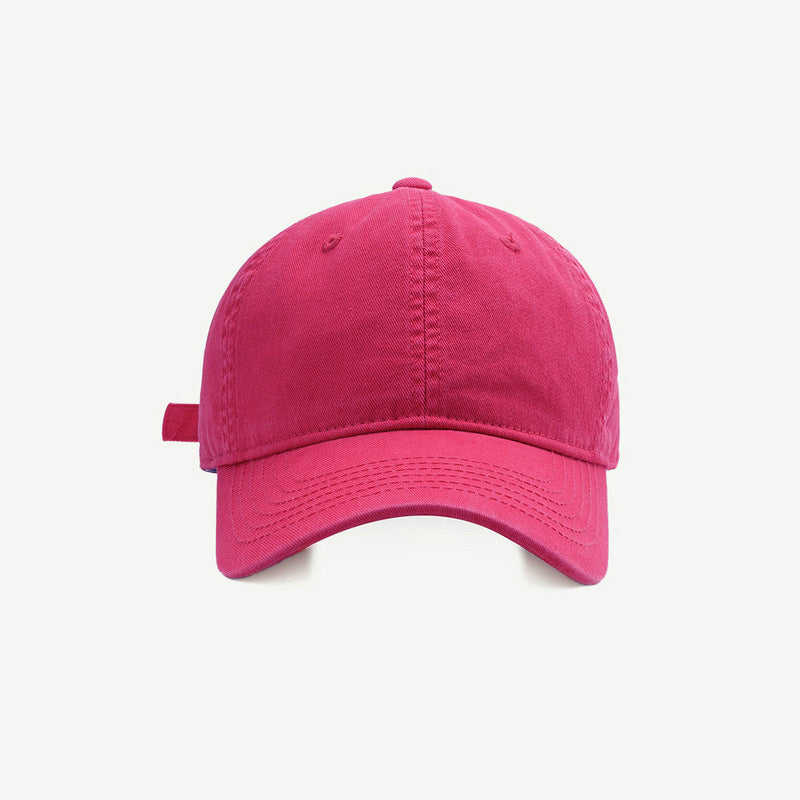 Solid Color Baseball Female Casual Soft Top Hats & Caps