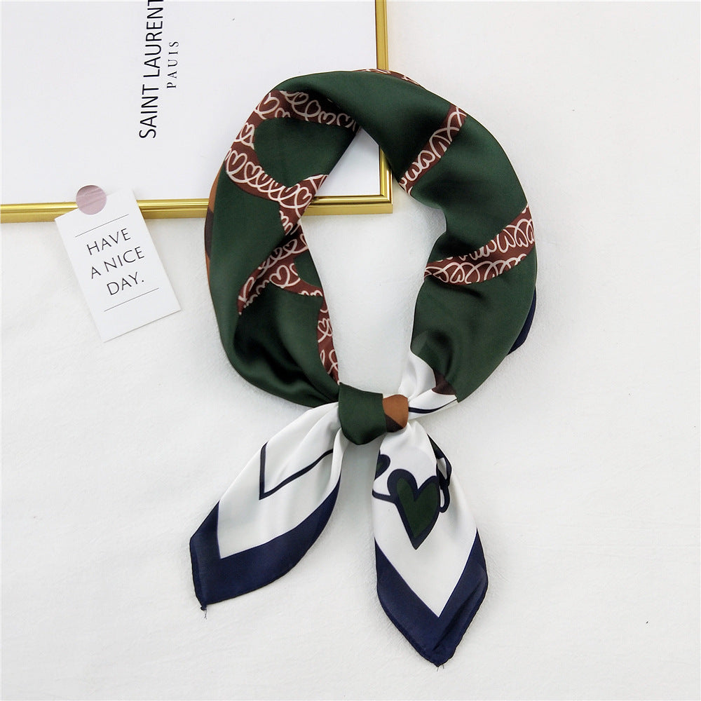 Women's Towel Silk Western Style Fashion Business Scarfs