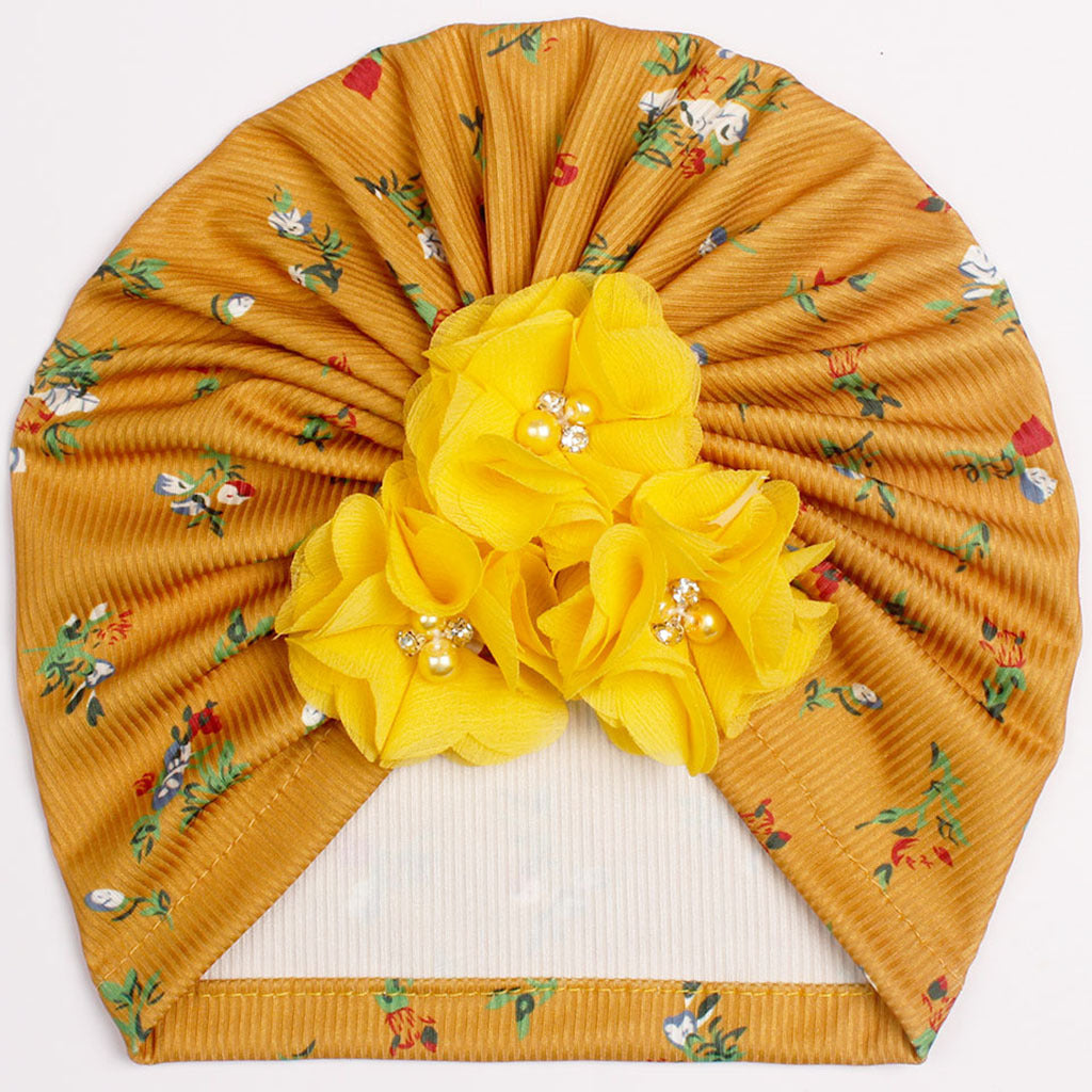 Children's Summer Beanie Thread Small Floral Flower Kids' Headwear