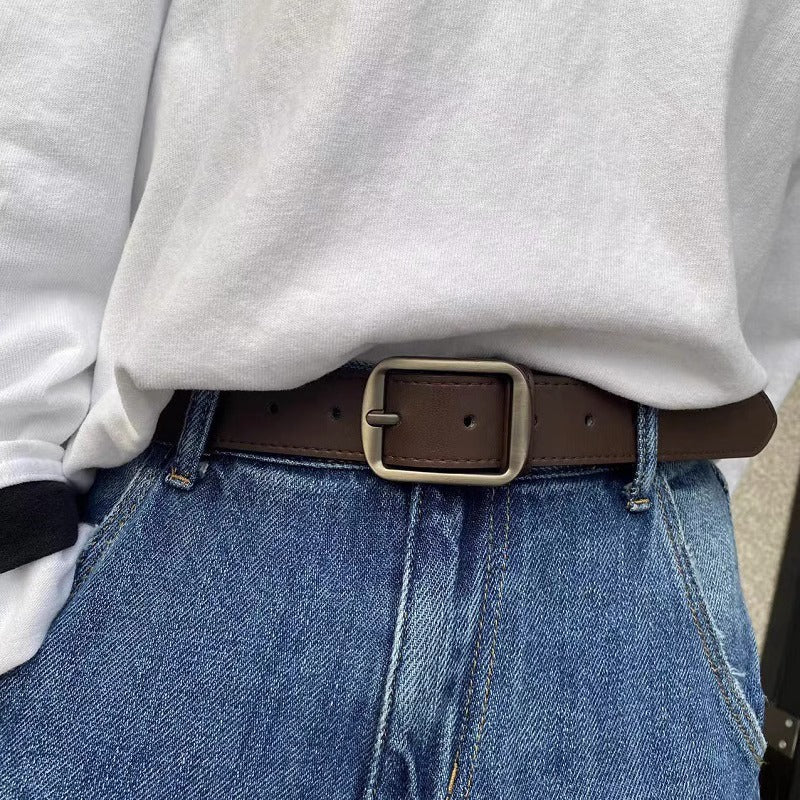 Women's & Men's Pin Buckle Trendy Korean Style Jeans Belts