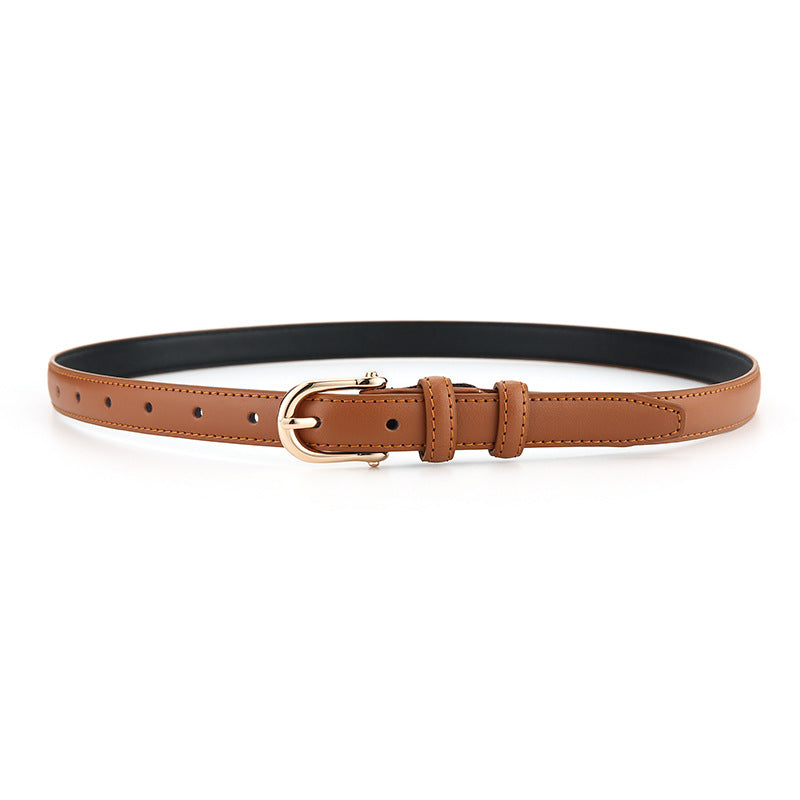 Women's Genuine Leather Cowhide Fashion Decoration Fine Belts