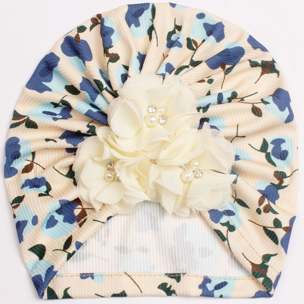 Children's Summer Beanie Thread Small Floral Flower Kids' Headwear