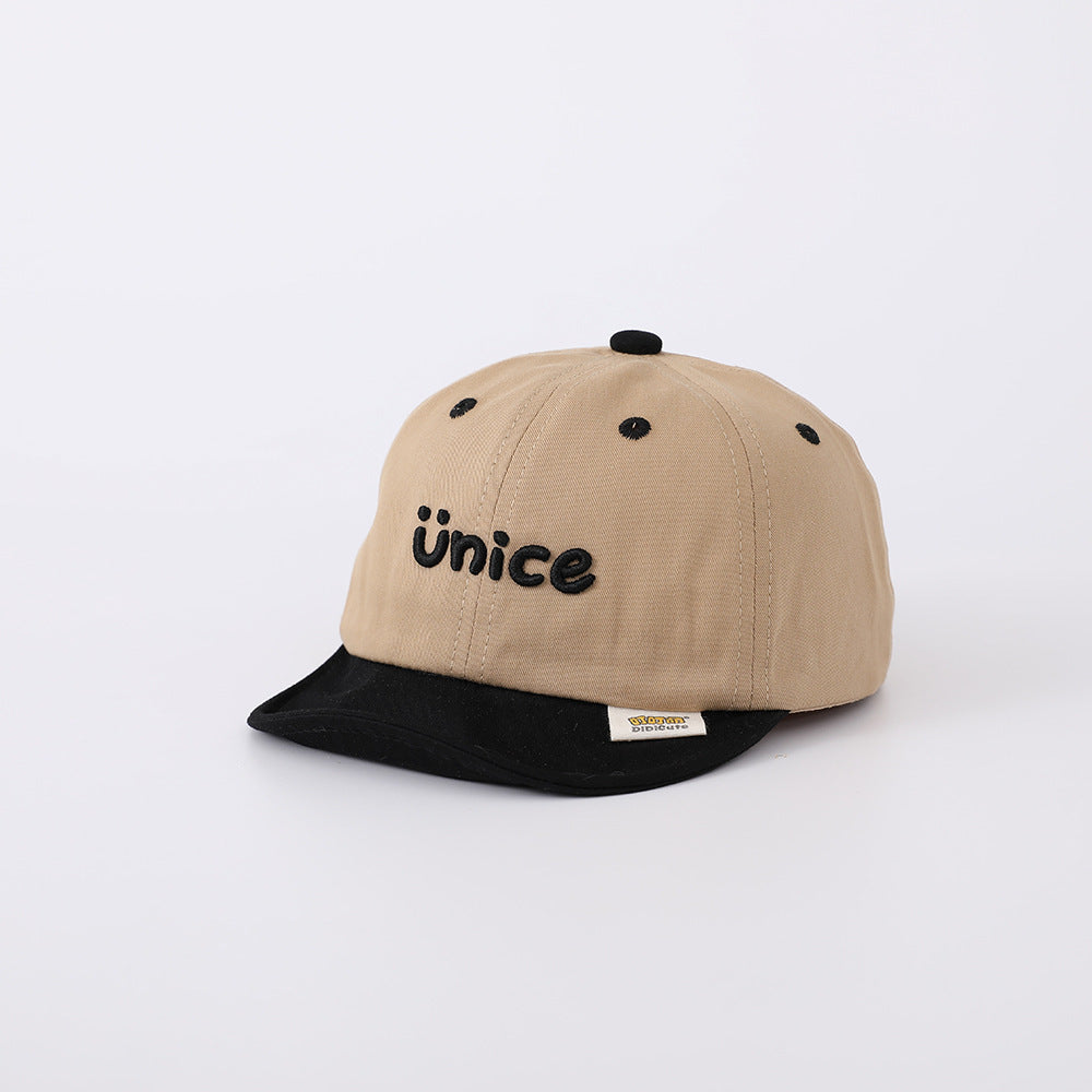 Hat Thin Peaked Korean Letter Boys Kids' Headwear