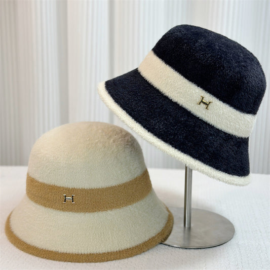 Women's Hat Korean Color Matching Front Large Back Small Hats & Caps