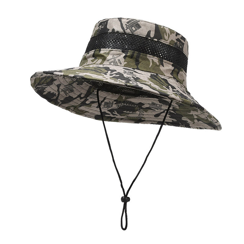 Men's Hat Camouflage Bucket Outdoor Mountain Climbing Hats & Caps