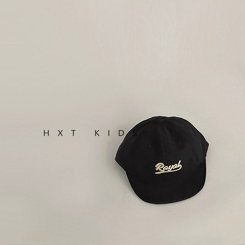 Style Letter Embroidered Soft Brim Peaked Infants Kids' Headwear