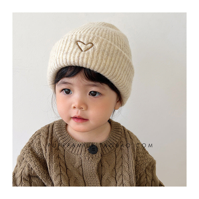 Women's & Men's Two-piece Set Korean Knitted Keep Warm Woolen Kids' Headwear