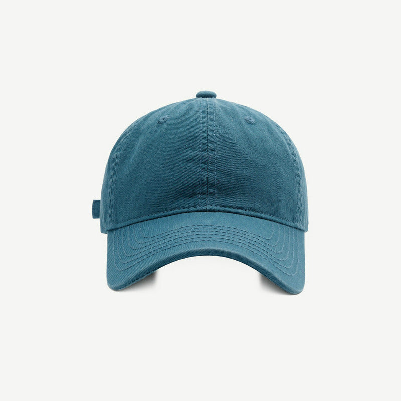 Solid Color Baseball Female Casual Soft Top Hats & Caps