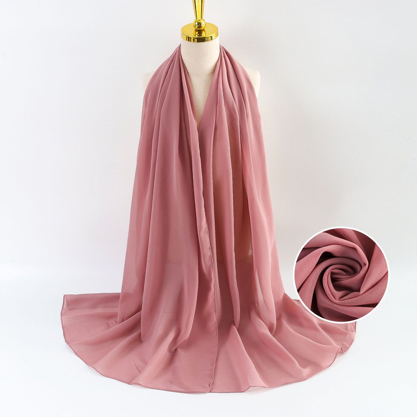 Women's Pearl Chiffon Solid Color Bubble Bag Scarfs