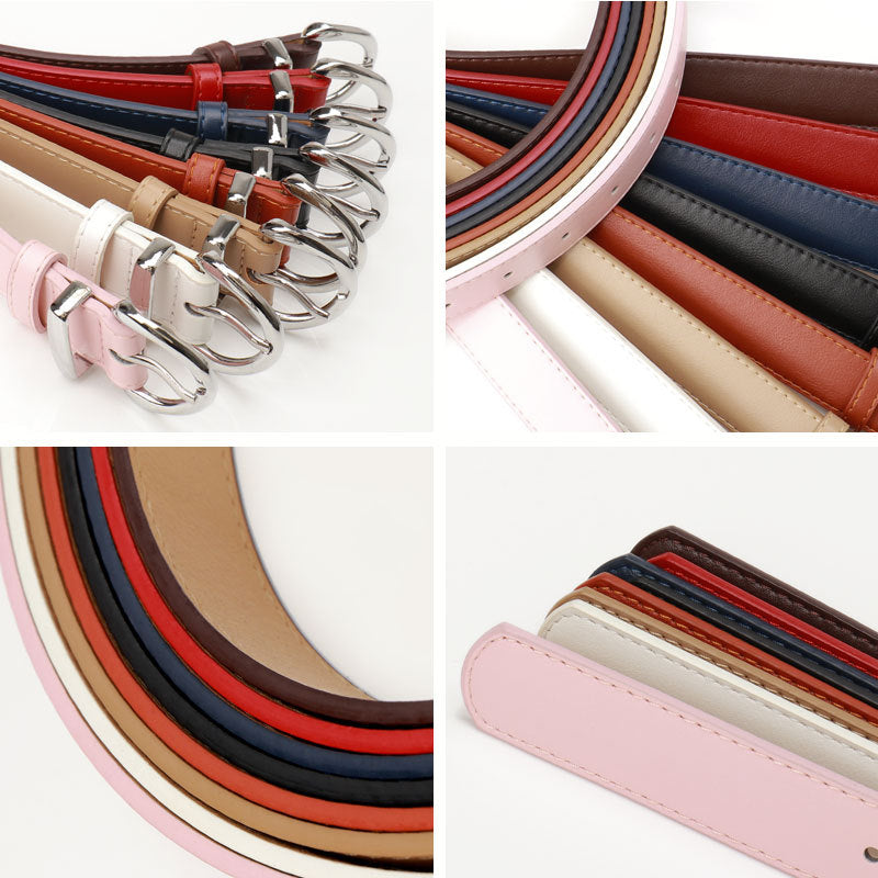 Women's Alloy Pin Buckle Female Korean Style Simple Casual Belts