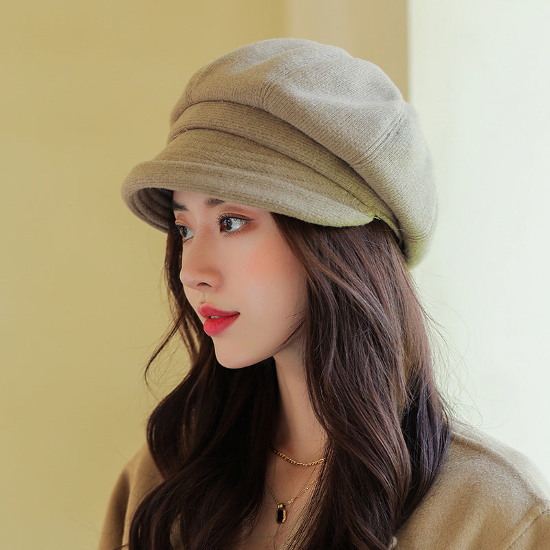 Women's Korean Trendy Beret Style Retro Peaked Hats & Caps