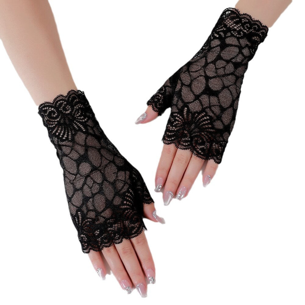 Driving Sun Protection Uv Covering Scar Tattoo Gloves