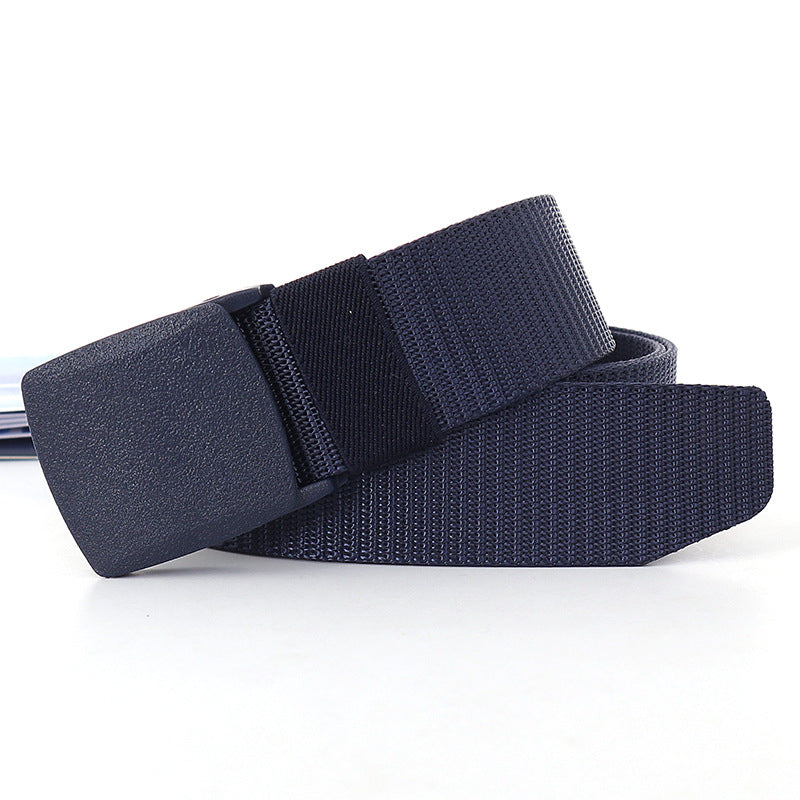 Women's & Men's Nylon Waistband Tactical Automatic Buckle Pants Belts