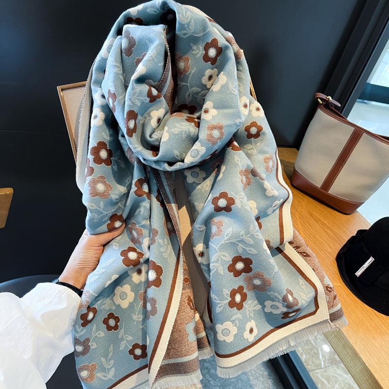 Women's Office Air Conditioner Shawl Outer Match Korean Scarfs