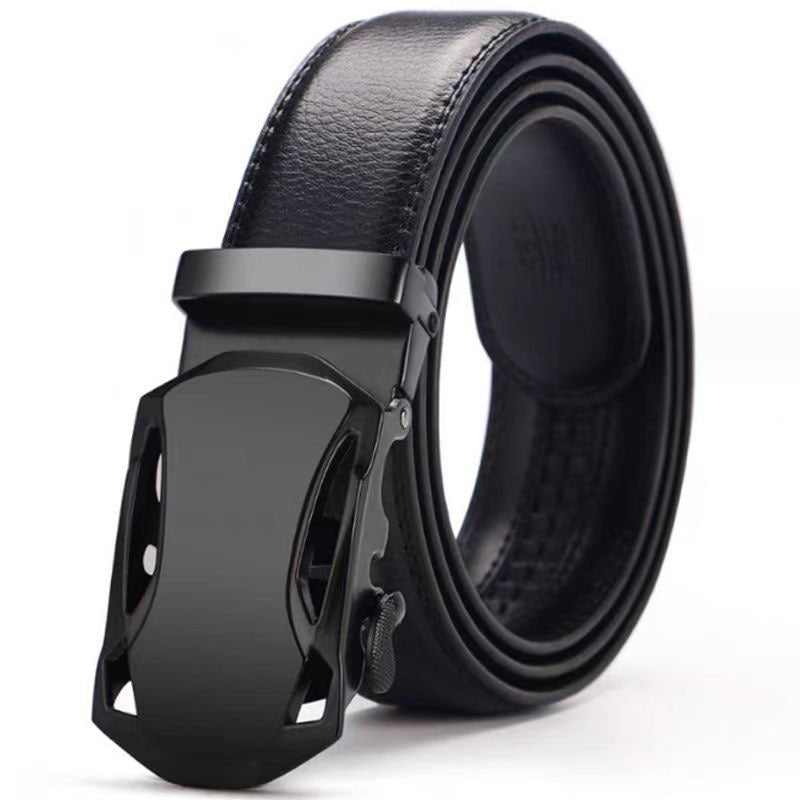 Men's Automatic Buckle Korean Fashion Casual Business Cowhide Simple Belts