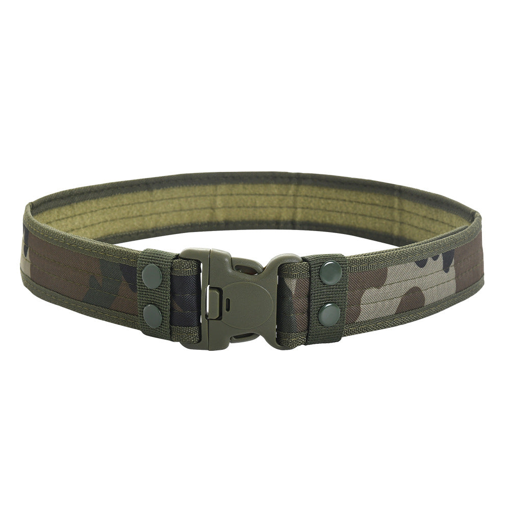 Men's Outdoor Training Plastic Buckle Canvas Military Belts