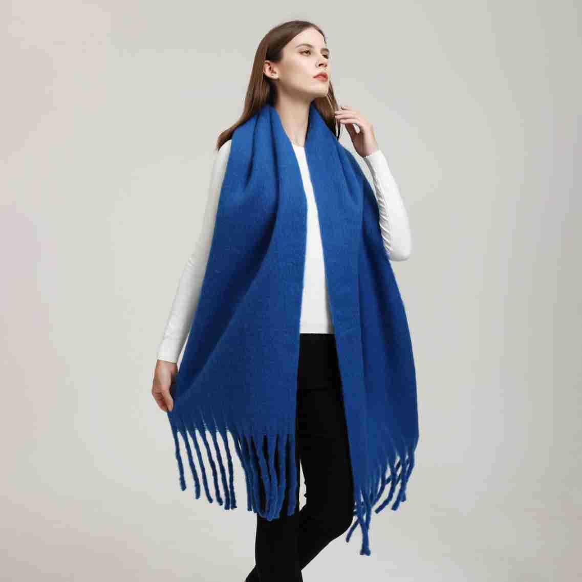 Women's Popular Thick Warm Long Flow Large Scarfs