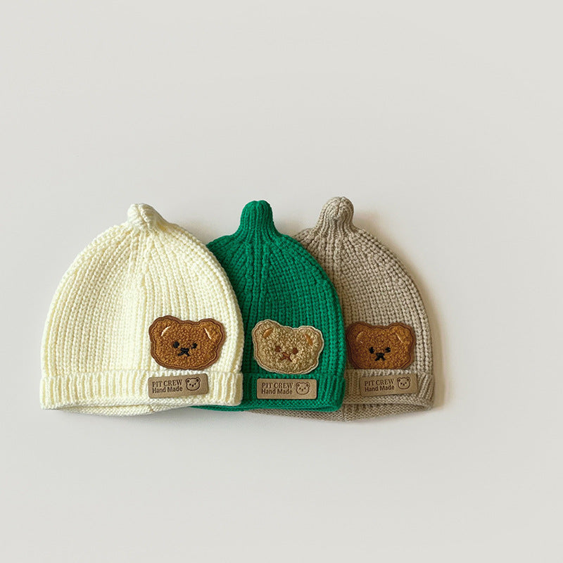 South Hat Korean Cute Bear Knitted Kids' Headwear