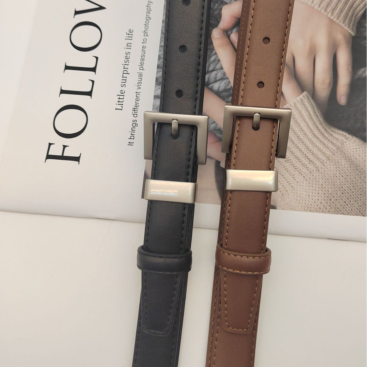 Women's Leather Summer Simple Fashion Decorative Suit Belts